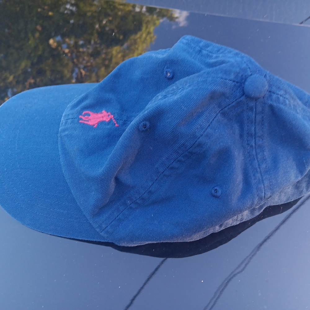 Polo by Ralph Lauren Navy Hat with Red Emblem